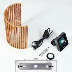 Luminaires Scandinaves-hofstein Colmeal Luminaire Up & Down, Applique murale Noir, 1 lumière