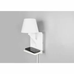 Lampes En Tissu-Luminaires Trio Comfort Applique murale Blanc, 1 lumière