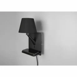 Lampes En Tissu-Luminaires Trio Comfort Applique murale Noir, 1 lumière
