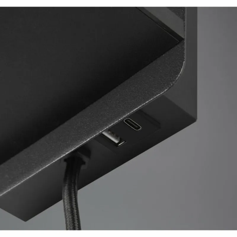 Lampes En Tissu-Luminaires Trio Comfort Applique murale Noir, 1 lumière