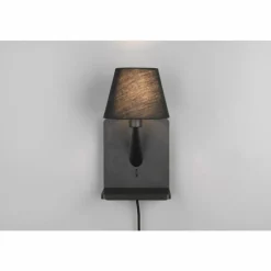 Lampes En Tissu-Luminaires Trio Comfort Applique murale Noir, 1 lumière