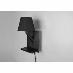 Lampes En Tissu-Luminaires Trio Comfort Applique murale Noir, 1 lumière