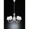 Lampes En Tissu-Luminaires Trio Cortez Lustre Blanc, 5 lumières