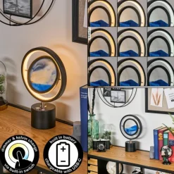 hofstein Cotas Lampe à poser LED Noir, 1 lumière