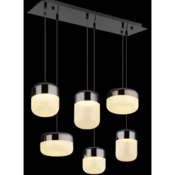 Luminaires Globo Lighting Cristallica Suspension LED Anthracite, 1 lumière