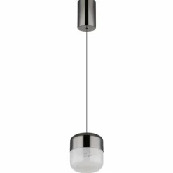 Luminaires Globo Lighting Cristallica Suspension LED Anthracite, 1 lumière