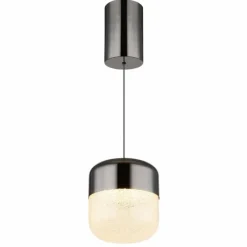 Luminaires Globo Lighting Cristallica Suspension LED Anthracite, 1 lumière
