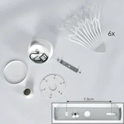 Luminaires Rustiques-hofstein Cristelo Plafonnier Blanc, 1 lumière