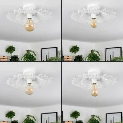 Luminaires Rustiques-hofstein Cristelo Plafonnier Blanc, 1 lumière