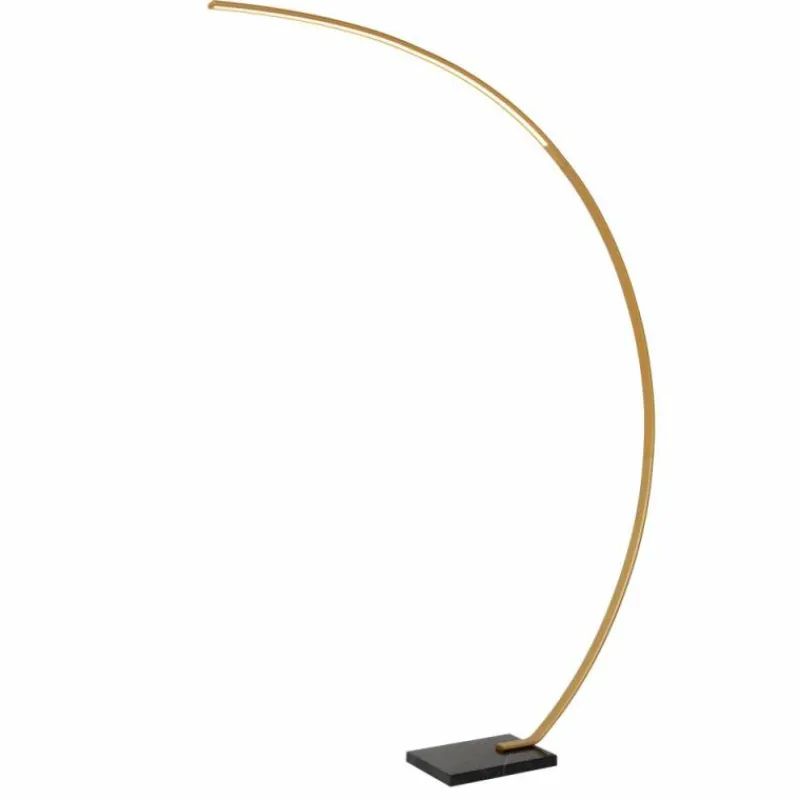 Lampes Dorées-Luminaires Lucide CURVE Lampadaire LED Noir, 1 lumière