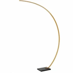Lampes Dorées-Luminaires Lucide CURVE Lampadaire LED Noir, 1 lumière