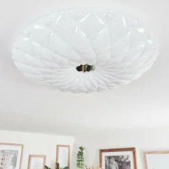 hofstein Cyran Plafonnier LED Blanc, 1 lumière, Télécommandes