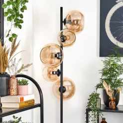 hofstein Dagan Lampadaire Ambre, 5 lumières