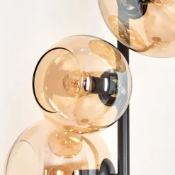 hofstein Dagan Lampadaire Ambre, 5 lumières