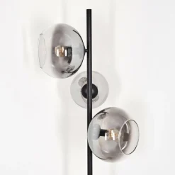Suspension Verre Fumé-hofstein Dagan Lampadaire Clair, Fumé, 3 lumières