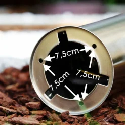 hofstein Dakar Eclairage de chemin Acier inoxydable, 1 lumière, Détecteur de mouvement