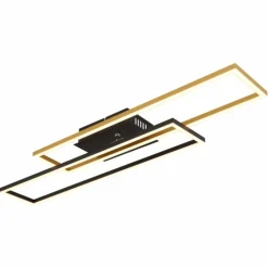 Lampes Dorées-Luminaires Globo Lighting Dakari Plafonnier LED Noir, 1 lumière