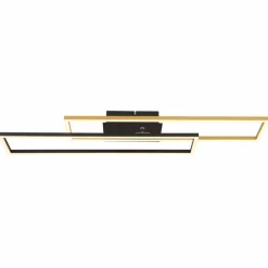 Lampes Dorées-Luminaires Globo Lighting Dakari Plafonnier LED Noir, 1 lumière