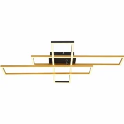 Lampes Dorées-Luminaires Globo Lighting Dakari Plafonnier LED Noir, 1 lumière