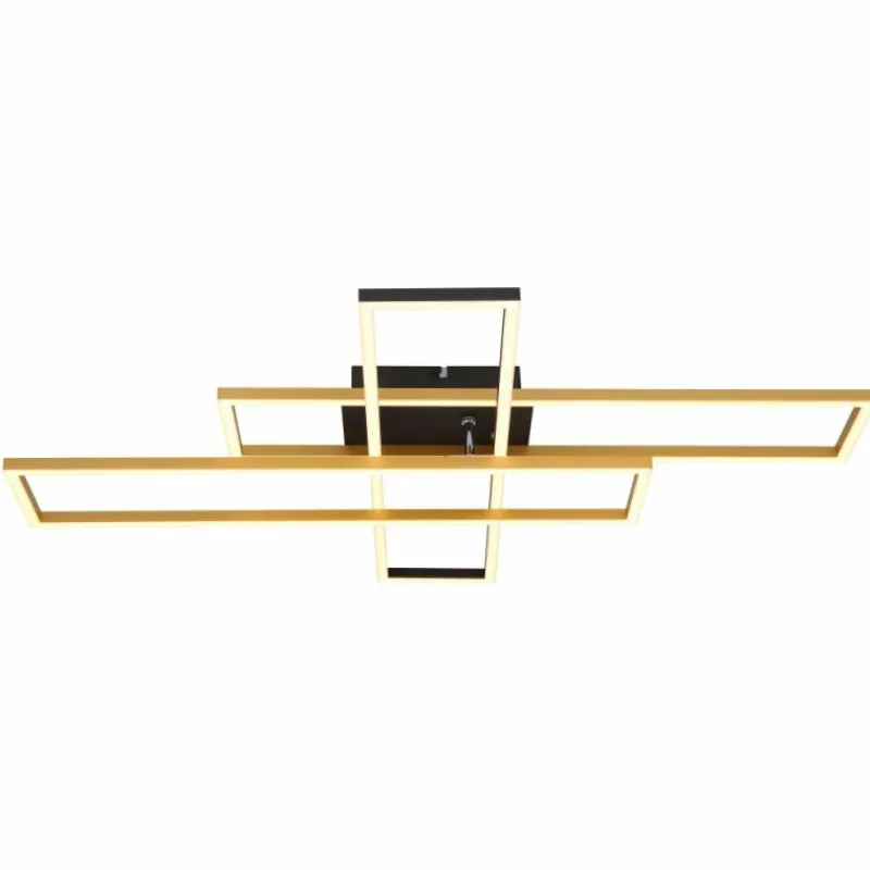 Lampes Dorées-Luminaires Globo Lighting Dakari Plafonnier LED Noir, 1 lumière