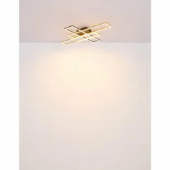 Lampes Dorées-Luminaires Globo Lighting Dakari Plafonnier LED Noir, 1 lumière