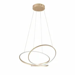 Lampes Dorées-Luminaires Trio Darvin Suspension LED Or, 1 lumière
