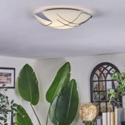 hofstein Davin Plafonnier Blanc, 1 lumière