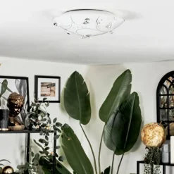 hofstein Davin Plafonnier LED Blanc, 1 lumière