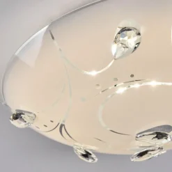 hofstein Davin Plafonnier LED Blanc, 1 lumière