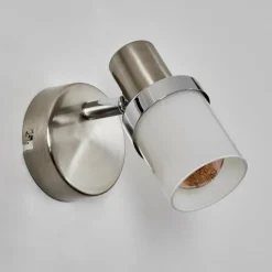 hofstein Davor Applique murale, Spot mural Chrome, Nickel mat, 1 lumière