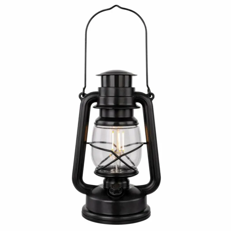 Luminaires Rustiques-Luminaires Globo Lighting Décor Globo CERTALDO LED Noir, 1 lumière