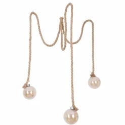 Luminaires Globo Lighting Décor Globo ROVETO Ambre, 3 lumières