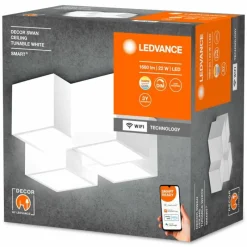 Luminaires Ledvance DECOR Applique murale / Plafonnier LED Blanc, 1 lumière* Éclairage Led