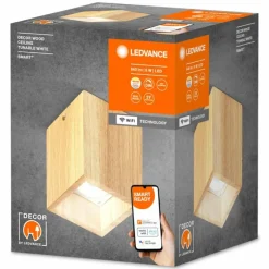 Lampes En Bois-Luminaires Ledvance DECOR Applique murale / Plafonnier LED Couleur bois, 1 lumière