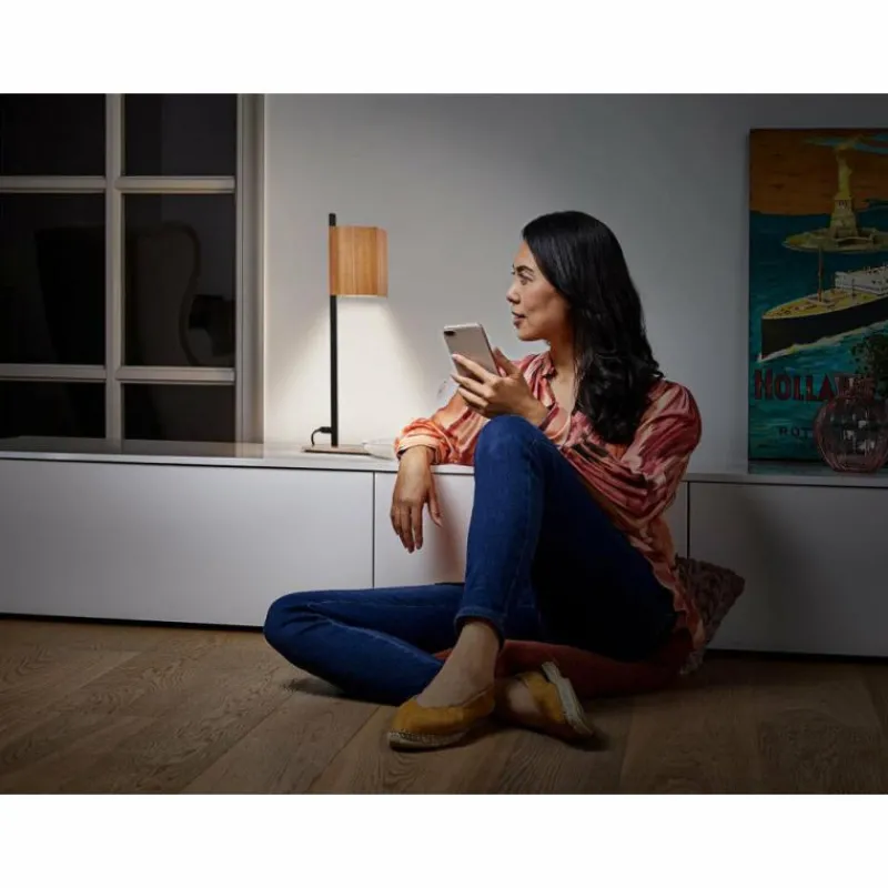 Lampes En Bois-Luminaires Ledvance DECOR Applique murale / Plafonnier LED Noir, 1 lumière