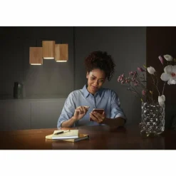 Lampes En Bois-Luminaires Ledvance DECOR Applique murale / Plafonnier LED Noir, 1 lumière