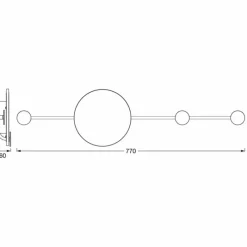 Luminaires Ledvance DECOR Applique murale / Plafonnier LED Gris, 1 lumière* Éclairage Led