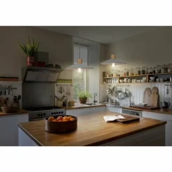 Lampes En Bois-Luminaires Ledvance DECOR Applique murale / Plafonnier Gris, Couleur bois, 1 lumière