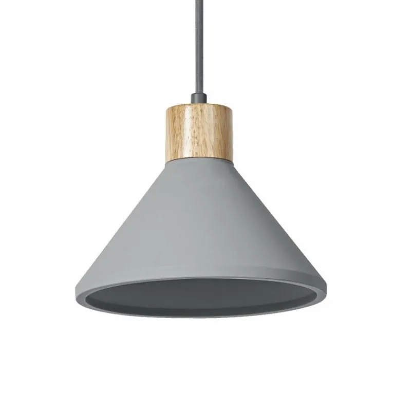 Lampes En Bois-Luminaires Ledvance DECOR Applique murale / Plafonnier Gris, Couleur bois, 1 lumière