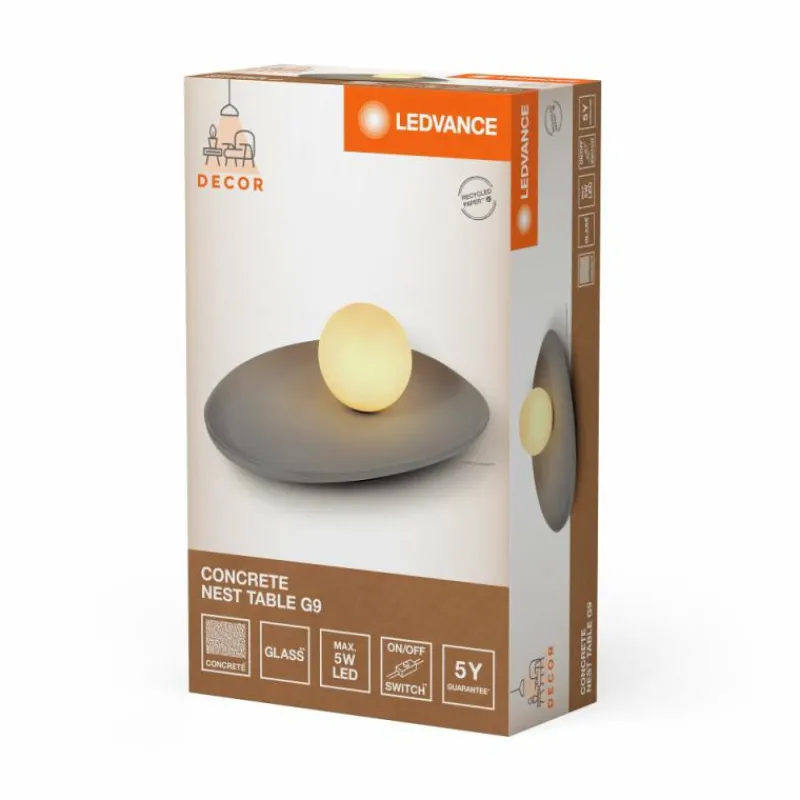 Luminaires Ledvance DECOR Applique murale / Plafonnier Gris, 1 lumière