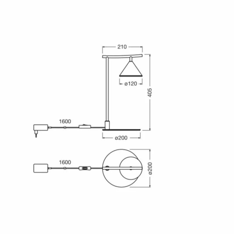 Luminaires Ledvance DECOR Applique murale / Plafonnier LED Noir, 1 lumière* Éclairage Led