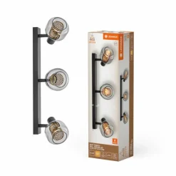 Luminaires Ledvance DECOR Applique murale / Plafonnier LED Noir, 3 lumières