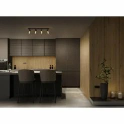 Luminaires Ledvance DECOR Applique murale / Plafonnier LED Noir, 4 lumières