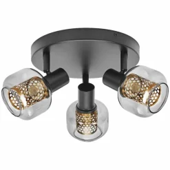 Luminaires Ledvance DECOR Applique murale / Plafonnier Noir, 3 lumières