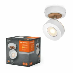 Lampes En Bois-Luminaires Ledvance Decor Plafonnier LED Blanc, 1 lumière