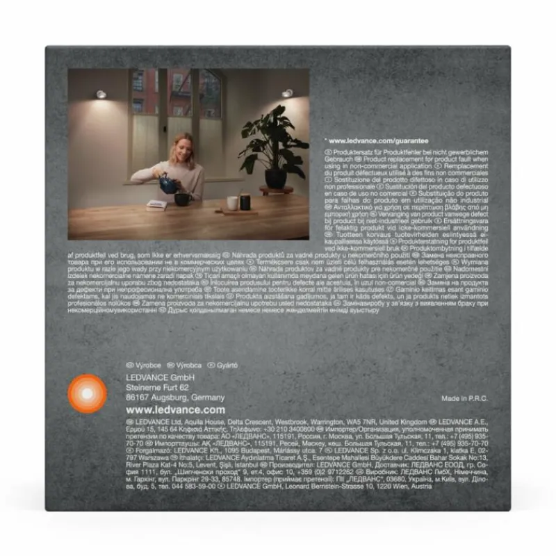 Lampes En Bois-Luminaires Ledvance Decor Plafonnier LED Blanc, 1 lumière