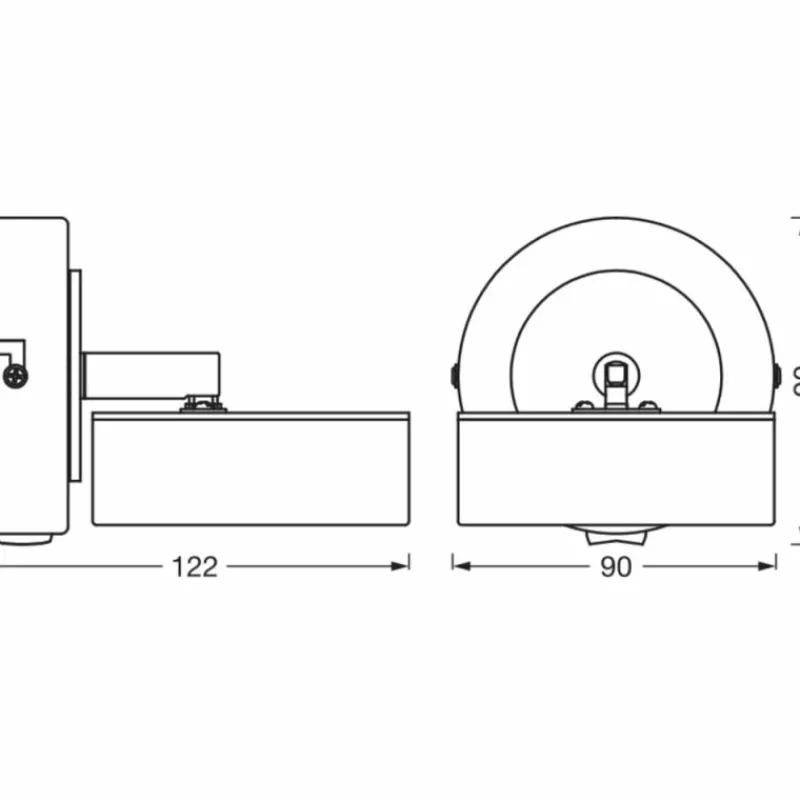Lampes En Bois-Luminaires Ledvance Decor Plafonnier LED Blanc, 1 lumière