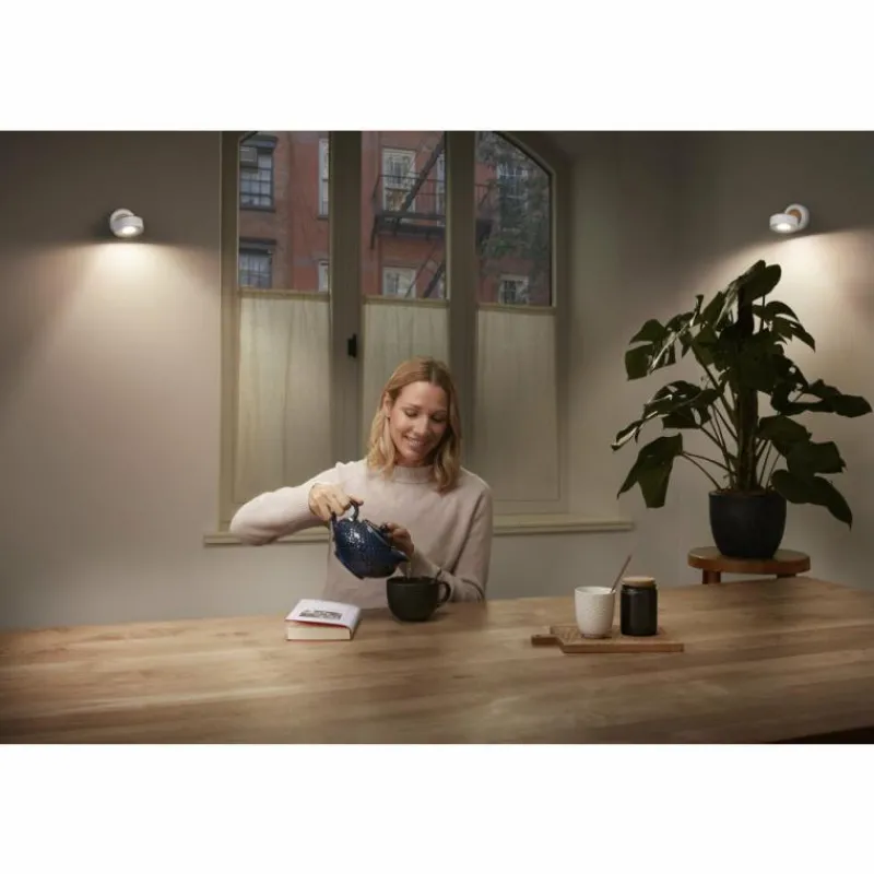 Lampes En Bois-Luminaires Ledvance Decor Plafonnier LED Blanc, 1 lumière