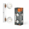 Lampes En Bois-Luminaires Ledvance Decor Plafonnier LED Blanc, 2 lumières