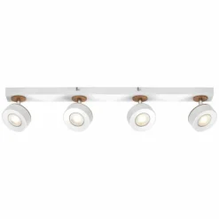 Lampes En Bois-Luminaires Ledvance Decor Plafonnier LED Blanc, 4 lumières